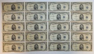 100 - 1953 - United States - Silver Certificates - $5 - Blue Seal - Problem 2