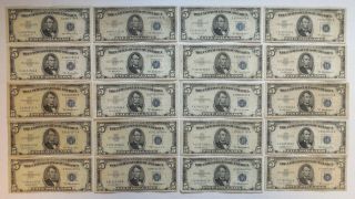 100 - 1953 - United States - Silver Certificates - $5 - Blue Seal - Problem 4