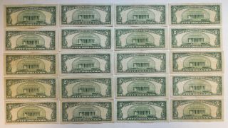 100 - 1953 - United States - Silver Certificates - $5 - Blue Seal - Problem 5