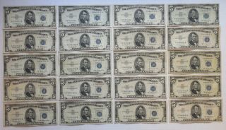 100 - 1953 - United States - Silver Certificates - $5 - Blue Seal - Problem 8