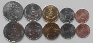 Vanuatu - 5 10 20 50 100 Vatu 2015 Unc Set 5 Coins Lemberg - Zp