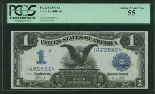 1899 $1 Silver Certificate " Black Eagle " Fr 235,  Choice About,  Pcgs - 55