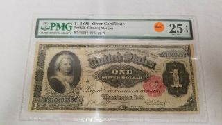 1891 $1 Dollar Silver Certificate,  Pmg 25 Very Fine