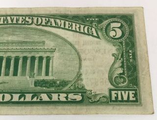 1929 $5 Type 2 Whitney National Bank of Orleans LA National Currency Note 12