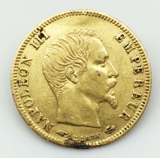 1859 A - France (5) Francs Gold Coin " Xf "
