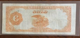 1922 $100 Gold Certificate One Hundred Dollars In Gold Coin Large Note US 2