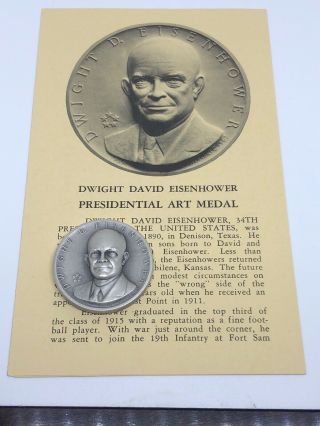 Medallic Art Co.  999 Silver Medal Coin W/cert President Dwight D.  Eisenhower