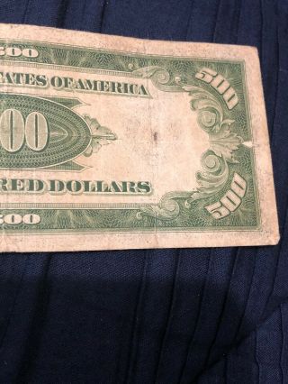 1934 A $500 Federal Reserve Note Scarce 8