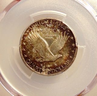 1924 - P Standing Liberty Quarter - PCGS MS63 FH - Very Pretty Toned BU Coin 5