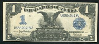 Fr.  233 1899 $1 One Dollar “black Eagle” Silver Certificate Uncirculated