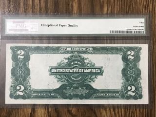 1899 $2 SILVER CERTIFICATE PMG 50 About Uncirculated SPEELMAN/WHITE 2