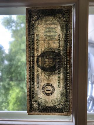 $500 FIVE HUNDRED DOLLAR BILL - Series 1934A - Federal Reserve Note - Atlanta,  GA 7
