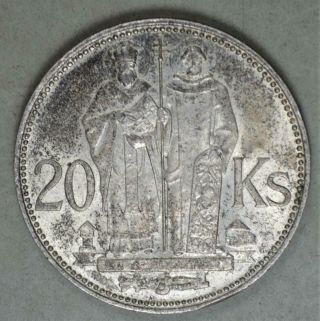 Slovakia 1941 20 Korun Silver Coin