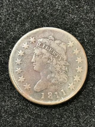 1811 Classic Head Large Cent 1c