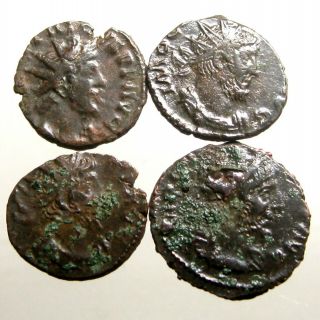 4 Tetricus I Ae / Bl Antoninianii_gallic Empire_surrendered To Aurelian