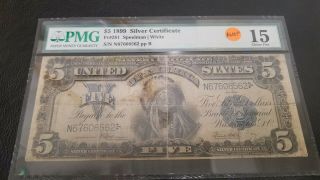 1899 5 Dollar Silver Certificate,  Pmg 15 Choice Fine