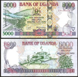 Uganda 5000 Shillings 2005 - Unc - Pick 44b