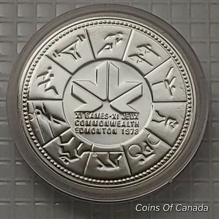 1978 Canada Silver Dollar Uncirculated Coin In Capsule Coinsofcanada