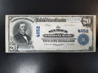 1902 $20 Pb - Seymour National Bank Of Seymour Indiana National - Ch 4652