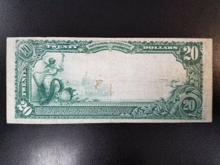 1902 $20 PB - Seymour National Bank of Seymour Indiana National - Ch 4652 2
