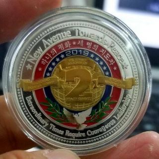 Commemorative Nikel Coin Us - Dprk Summit In Hanoi 27 - 28th Feb 2019