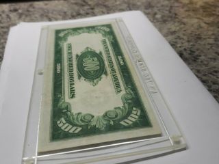 1934 - A $500 FIVE HUNDRED DOLLAR BILL FEDERAL RESERVE NOTE BOSTON 10