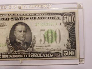 1934 - A $500 FIVE HUNDRED DOLLAR BILL FEDERAL RESERVE NOTE BOSTON 3