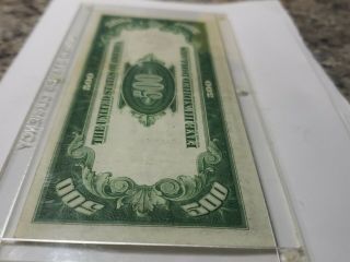 1934 - A $500 FIVE HUNDRED DOLLAR BILL FEDERAL RESERVE NOTE BOSTON 9