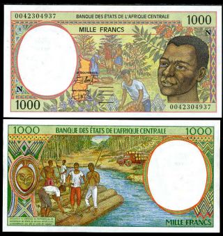 Central African States,  Equatorial Guinea,  1000 Francs 2000,  Unc P 502ng