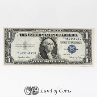 United States: 1 X 1 1935e Us Dollar Silver Certificate Banknote.