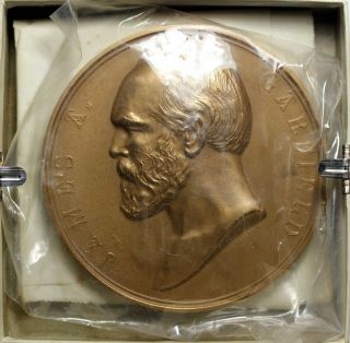 James Garfield United States Presidential Medal No.  120 By Charles Barber