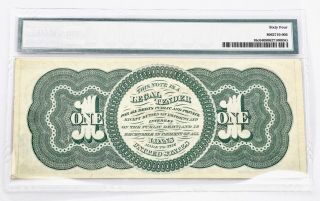 $1.  00 1862 Fr 16c Series 235 - 284 PMG Certified Choice Uncirculated 64 2