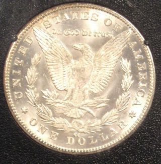1883 - CC Morgan Silver Dollar $1 Coin in GSA Holder - NGC MS63 - Rainbow Tone 4