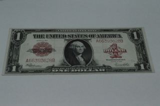 1923 $1 Red Seal United States Blanket Note Xf 2 Notes Sequential Numbers