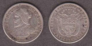 1904 Panama Silver 5 Centesimos - - - Fsbw
