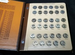 1938 - 2018 Jefferson Nickel Unc Set In Dansco Book 182 Coins