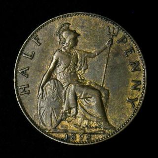 1898 Great Britain Half 1/2 Penny 2