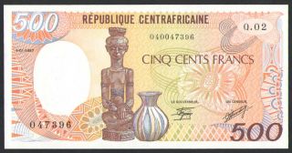 Central African States (republic) - 500 Francs 1987 Banknote P 14c P14c (unc)