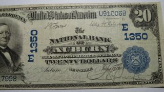 $20 1902 Auburn York NY National Currency Bank Note Bill Ch.  1350 VF, 2