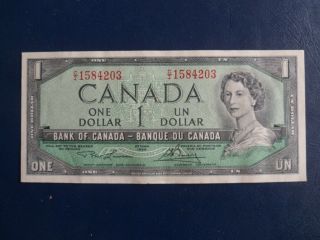 1954 Canada 1 Dollar Bank Note - Lawson/bouey - Ci1584203 - Au Cond.  19 - 420