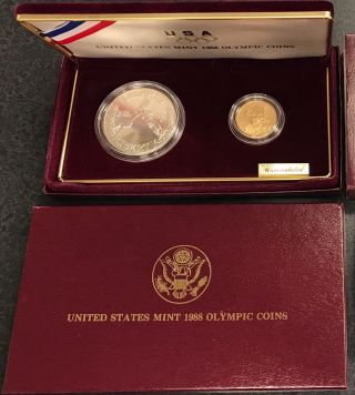 United States 1988 Olympic Coins/ Commemorative Proof Set C - 182