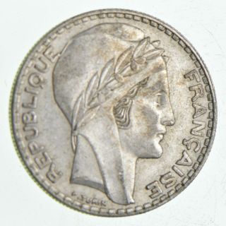 Silver - World Coin - 1933 France 20 Francs - World Silver Coin - 20.  1g 858