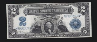 Us 1899 $2 Silver Certificate Fr 258 Vf - Xf (- 690)