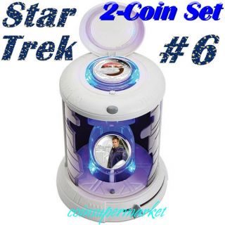 2015 Star Trek Captain Archer & Enterprise Nx - 01 1oz Silver Proof 2 - Coin Set Ogp