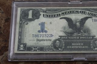 1899 BLACK EAGLE ONE DOLLAR,  $1 SILVER CERTIFICATE HIGHER GRADE,  SCARCE,  DISPLAY 3