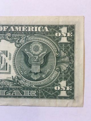 (BIG OOPS) 1969 $1 FRN MISSED MATCHED SERIAL 6