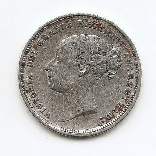 Great Britain 1884 Queen Victoria Six Pence