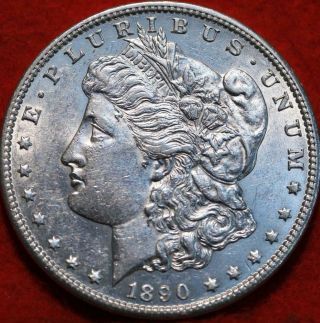 Uncirculated 1890 - Cc Carson City Silver Morgan Dollar