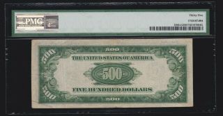 US 1934 - A $500 Federal Reserve Note Chicago FR 2202 - G PMG 35 Ch VF (039) 2