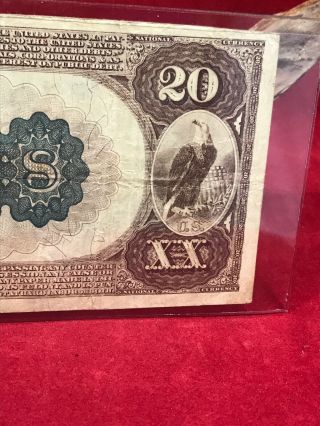 NATIONAL CURRENCY $20 SERIES 1882 THE UNAKA NATIONAL BANK OF JOHNSON CITY (TN) 10